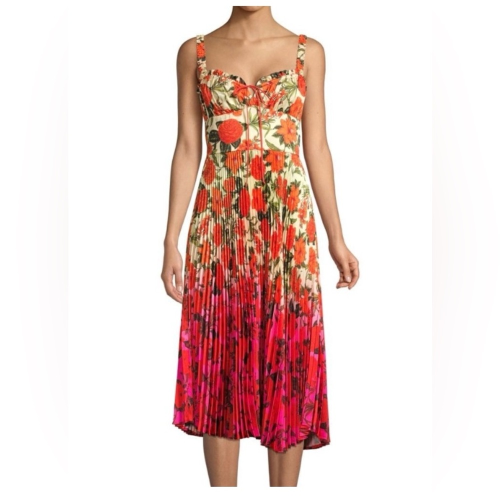 Delfi Collective Amora Bustier Pleated Dress